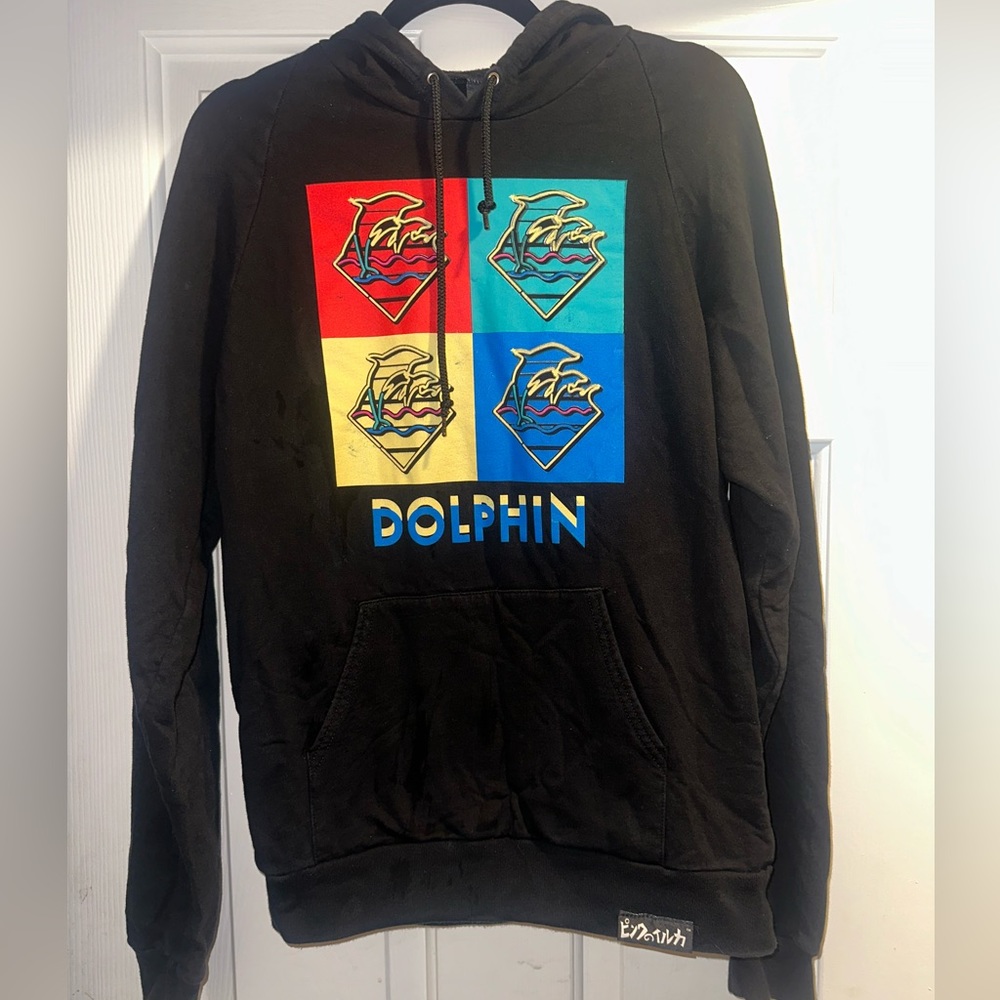 Pink Dolphin pullover Hoodie excellent used condition